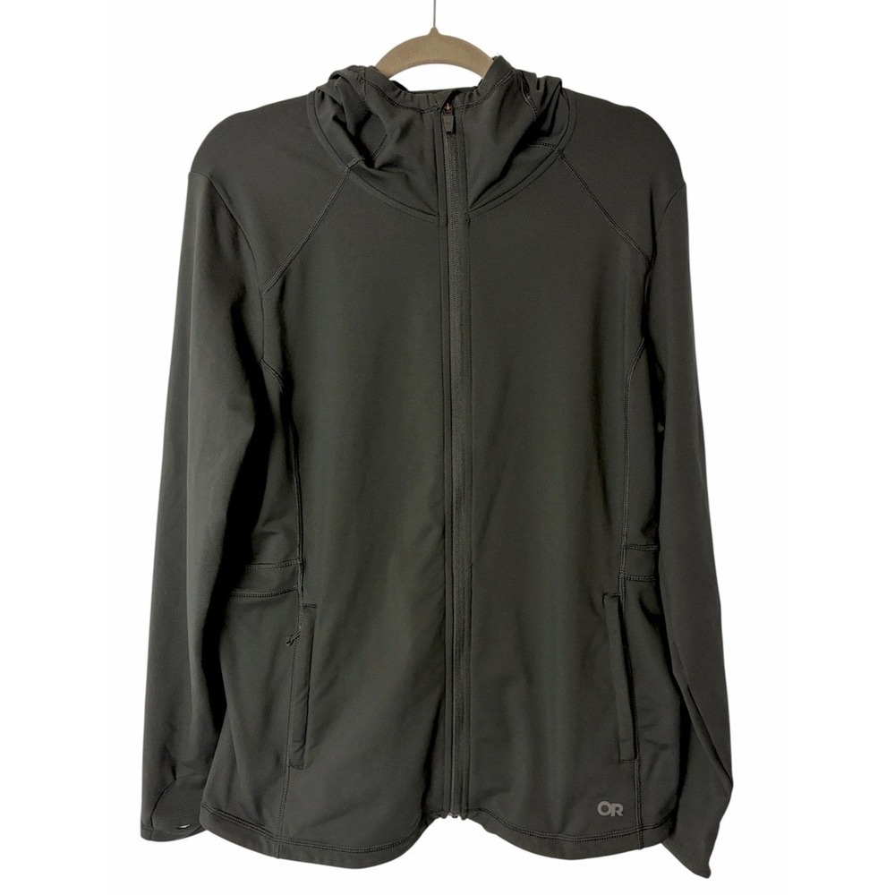 Outdoor Research Black Full Zip Hooded Performance Jacket XL